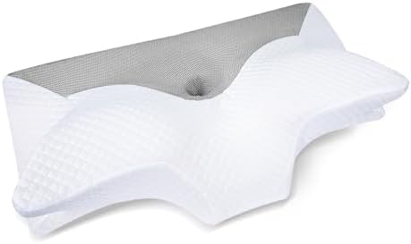 HOMCA Cervical Pillow, Ergonomic Memory Foam Neck Pillow for Pain Relief