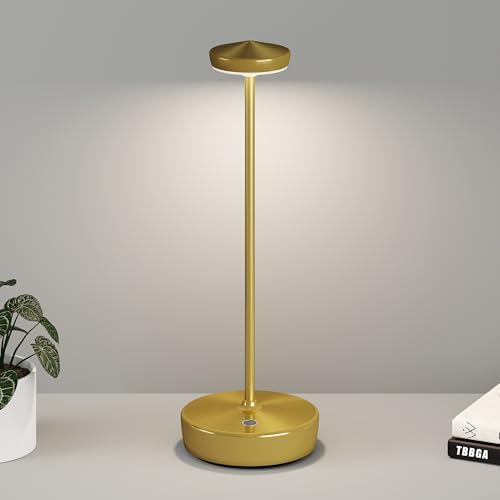 TBBGA 1 Pack Cordless Table Lamp Rechargeable, 5000mAh Battery Table Light