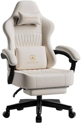 GTPLAYER Gaming Chair Ace Pro, Computer Office Chair for Adults, Beige