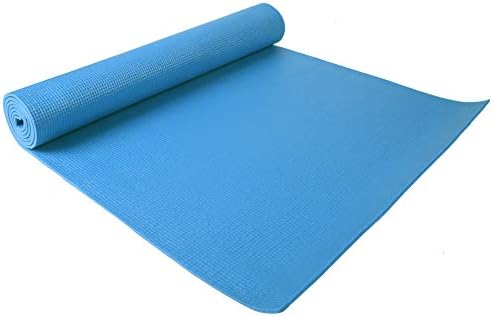 Fitvids All Purpose 1/4-Inch High Density Anti-Tear Exercise Yoga Mat with Carrying Strap with Optional Yoga Blocks, Multiple Colors