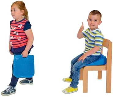 Gymnic Movin' Sit Jr. Inflatable Seat Cushion, Blue, 10 L X 10 W in - 8909
