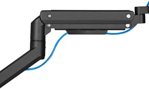 SilverStone Technology ARM14 Black Single Monitor Arm with Heavy-Duty Gas Spring Design and Wide adjustability, SST-ARM14B