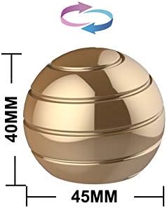 Kinetic Fidgets Desk Toy ADHD Stress Relief 1.77in Gold