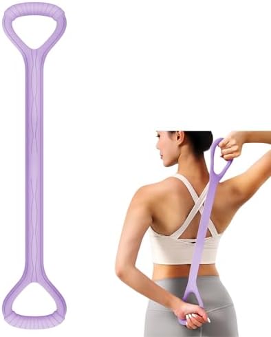 Adorila Figure 8 Resistance Band, Elastic Bands for Exercise for Arm, Shoulder, Back, Leg Stretching, Portable Home Office Elastic Training Band for Yoga, Pilates, Fits