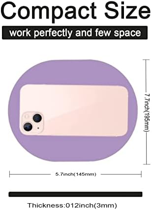 Small Mouse pad, Portable, Waterproof Non-Slip Rubber Bottom, Suitable for Wireless Mouse, Laptop Keyboard Tray for Both Men and Women, Office Travel Purple 5.5x7.5in