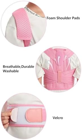 Back Brace Posture Corrector Kid Teenagers,Adjustable Upper Back Straightener Lumbar Support Belt for Hunchback Correction Pain Relief,Breathable Spine Support Brace Spine Corrector