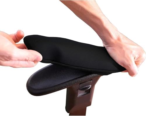 DHXYZZB Office Computer Chair Arm Covers, Extended and Thickened Armrest Cover Arm Rest Protector, Washable Armrest Pad Covers 1 Pair of Polyester Fabric Stretchy Desk Chair Rotating Chair