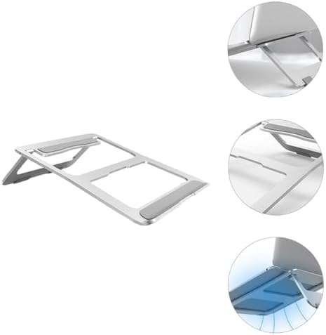 Foldable Aluminum Alloy Laptop Stand Ergonomic with 18 Degree