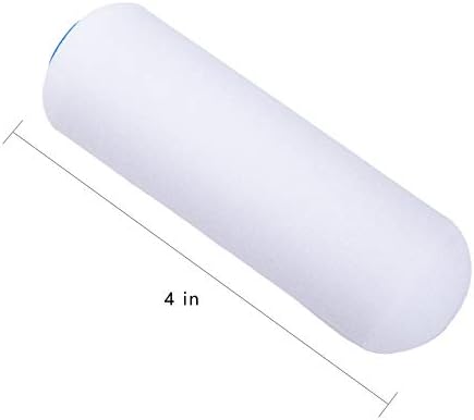 Mister Rui 50 Pack 4 Inch Foam Paint Roller Covers for Cabinets and Doors