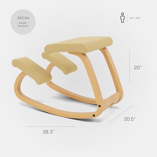 Varier Ergonomic Kneeling Chair, Rocking Knee Stool for Home Office Desk