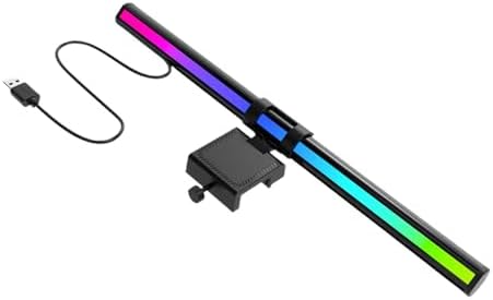Low Glare Asymmetrical LED Desk Lamp with Flexible Clamp Design 36cm Light for Screen Top Mount and Eye Computer Screen Light