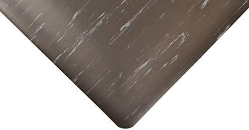 NoTrax 470S0312BL 470-Marble Sof-Tyle 3' x 12' Black Anti-Fatigue Mat with