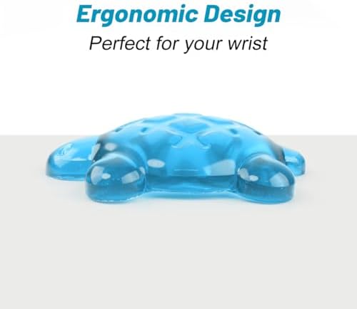 Turtle Shape Silicone Gel Mouse Wrist Rest,Blue