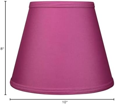 FenchelShades.com Lampshade 6" Top Diameter x 10" Bottom Diameter x 8" Slant Height 6x10x8" with Spider Attachment Diameter 0.5 Inch for Lamps with a Harp (Plum)