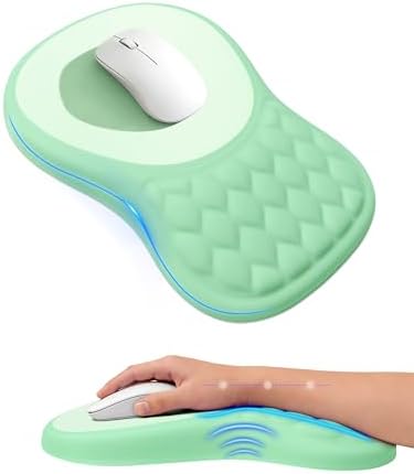 Ergonomic Mouse Pad with Sloped Memory Foam Wrist Rest