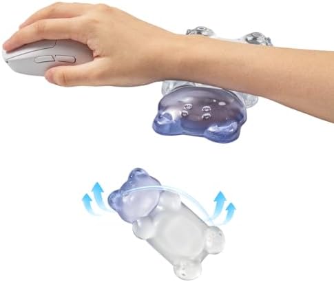 Sumgsn Purple Gel Mouse Wrist Rest –Cute Bear Mouse Wrist Rest