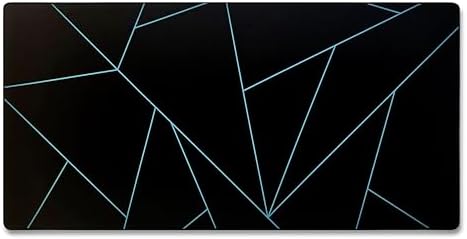 Gamer Boss - Gaming Mouse Pad - 48 x 24 Inches - 4mm Thick with Stitched Edges, Non-Slip Rubber Base, Premium Cloth Mousepad, Desk Mat for Laptop, Keyboard, Computer & PC (Mega, Blue Shards)
