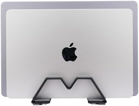 Adjustable Dual Vertical Laptop Stand - Supports 2 Devices Holder, Fit for All Laptops(10-30mm Thickness) - Fashion Design, Adjustable Width, Anti-Slip & Scratch-Resistant, Patented Design