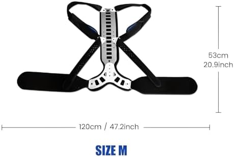 Adjustable Spine Posture Corrector for Back Support,2026 New Full Scoliosis Back Brace Posture Corrector for Kyphosis and Vertebral Compression Fracture Men and Women (Blue, Medium)