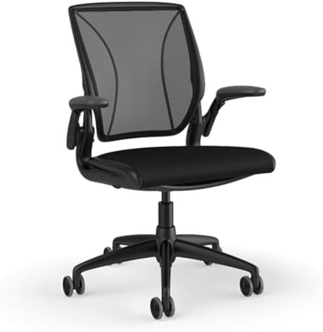 MingYi.office Arm Pads Caps Replacement for Humscale Diffrient World Office Chair with Height Adjustable Arms, Black/Grey 1Pair (Balck)
