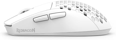 Redragon M725 Honeycomb Shell Gaming Mouse Wireless Lightweight 49g -White
