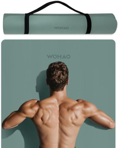 Extra Wide & Thick 8mm Yoga Mat, 72"x31.5"