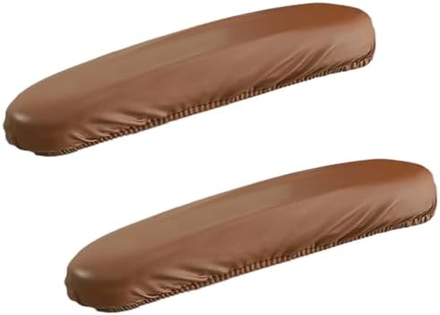 Office Chair Arm Covers Leather Office Removable Armrest Covering Stretch Water Resistant Chair Seat Hand Rest Protector for Computer Desk Chairs 1 Pair Orange