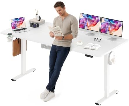 SANODESK 79''x32'' Large Electric Computer Height Adjustable Standing Desk