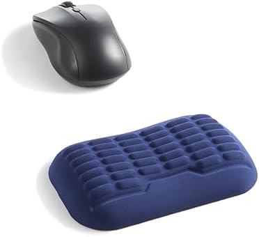 UnivoColors Ergonomic Mouse Wrist Rest,Latest 3.0 Wave Curve Design,High-Resilience Memory Foam Non-Slip Base,Reduces Wrist Fatigue,Ideal for Office Gaming & Long Hours of Use(Navy)