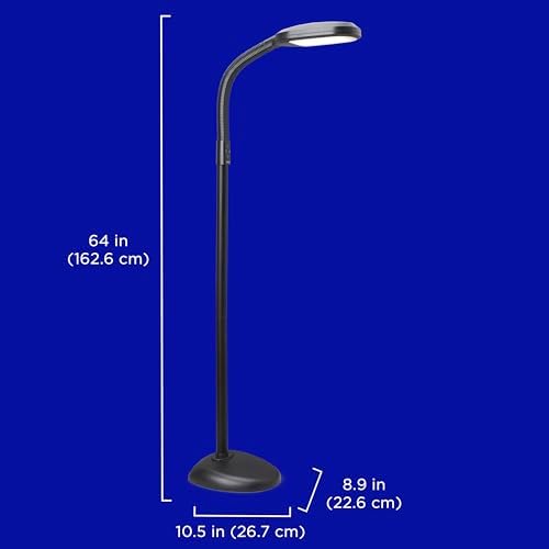 Verilux SmartLight Full Spectrum LED Floor Lamp with Adjustable Brightness