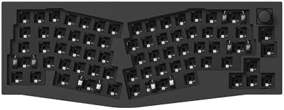 Keychron Q8 Pro QMK/VIA Programmable Custom Mechanical Keyboard, Wireless Bluetooth/Wired, 65% Alice Layout Ergonomic, Hot-Swappable, RGB Backlit Aluminum for Mac Windows Linux-Barebone Version