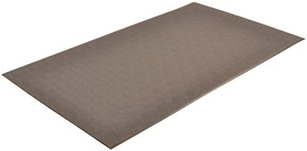 NoTrax 415 Pebble Step Sof-Tred Safety/Anti-Fatigue Mat with Dyna-Shield PVC Sponge, for Dry Areas, 3' Width x 4' Length x 3/8" Thickness, Black