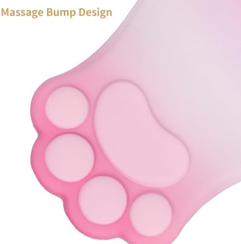 L-SPOUTTO Ergonomic Mouse Pad with Wrist Rest,Pink Mouse Pad Wrist Support