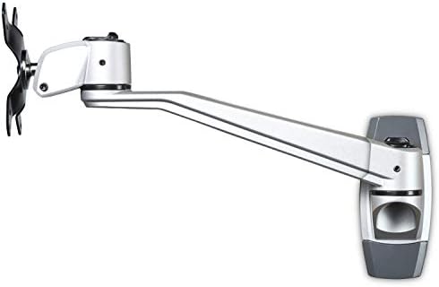 StarTech Wall Mount Monitor Arm 12in to 34in, 30.9lb/14kg, Swivel, Silver