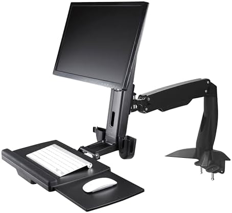 StarTech Sit Stand Monitor Arm for 27in, TAA, Articulating (ARMSTSCP1)