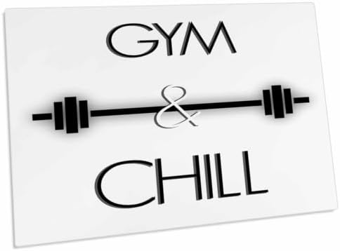 3dRose Gym and Chill Desk Pad