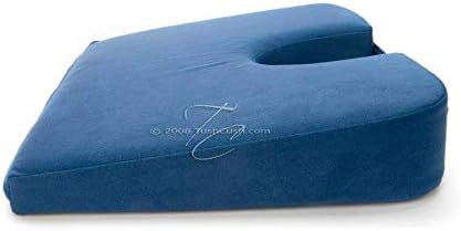 Tush Cush Home Office Orthopedic Large Computer Ergonomic Seat Cushion Original - Firm Navy Blue Fabric