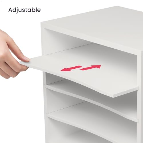 Ballucci 4 Tier File Organizer File Holder, Desk Storage, Letter Paper Tray