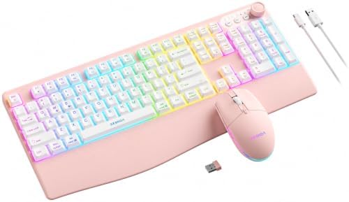 seenda Wireless Bluetooth Keyboard and Mouse, Multi-Mode Backlit, Ergonomic