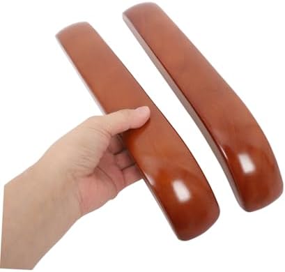 ARTIBETTER 6 Pairs Wooden Office Chair Armrest Pads Replacement Parts for Armchairs Comfortable Desk Chair Arm Pads