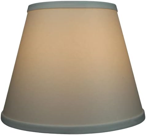 FenchelShades.com Lampshade 6" Top Diameter x 10" Bottom Diameter x 8" Slant Height 6x10x8" with Spider Attachment Diameter 0.4 Inch for Lamps with a Harp (Shimmer - Arctic Ice)