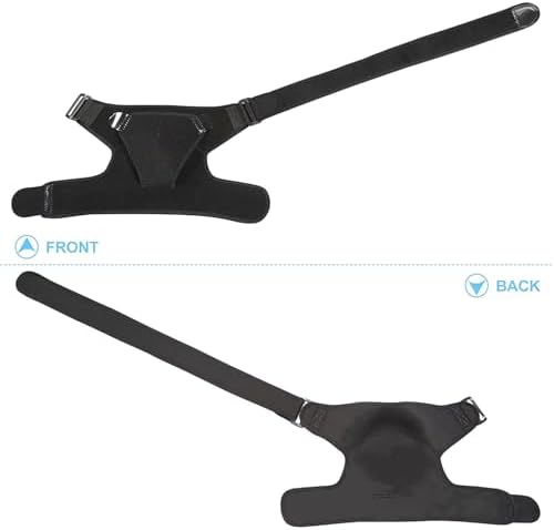 Extended Large Size Shoulder Brace, Adjustable Large Size Shoulder Support for Men and Women Spoorts and Relife of Pain (Black L)