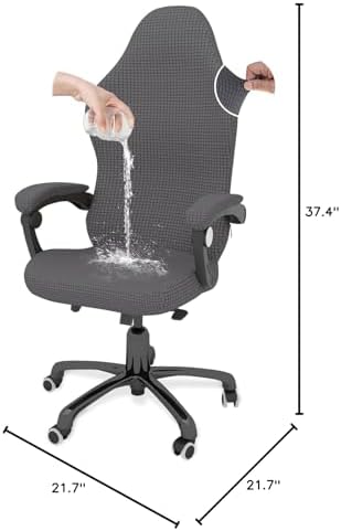 Gaming Chair Cover Game Chair Cover for Reclining Rotating Chair, Dark Gray