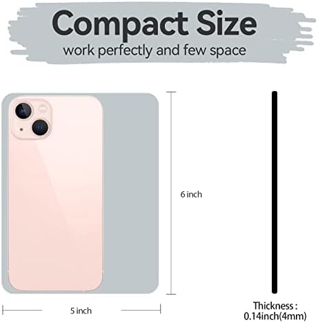 Small Rectangular Mouse pad Shop,only Takes up Mouse Space, Universal mini Mouse pad Portable Waterproof, with Non-Slip Glue Base, Gray 5X6 inches,