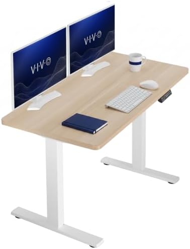 VIVO Light Wood 43 x 24 in Standing Desk, DESK-1W4C