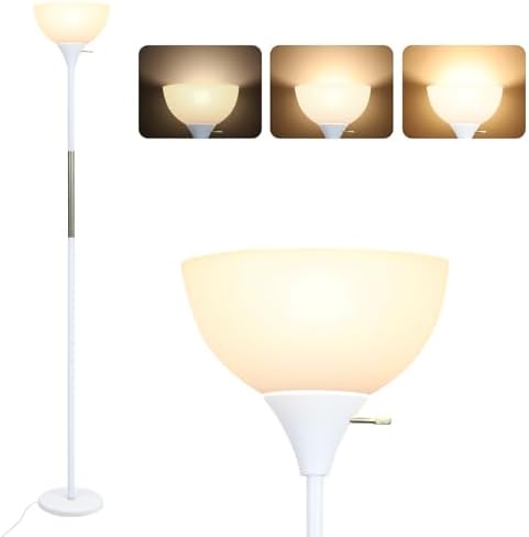 LALISU Floor Lamp, LED Standing Lamp 3 Way Dimmable Brightness Floor Lamp