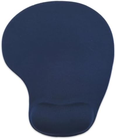 Office Mousepad with Gel Wrist Support - Ergonomic Gaming Desktop Mouse Pad Wrist Rest - Design Gamepad Mat Rubber Base for Laptop Computer -Silicone Non-Slip Special-Textured Surface (08Navy)