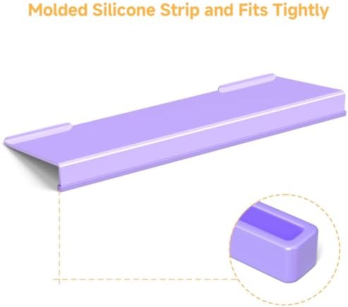 Ergonomic Computer Keyboard Stand - 17 Inch Purple Acrylic Keyboard Riser for Desk Tilted Keyboard Holder Tray with Non-Slip Strip for Home Office Easy Typing & Working