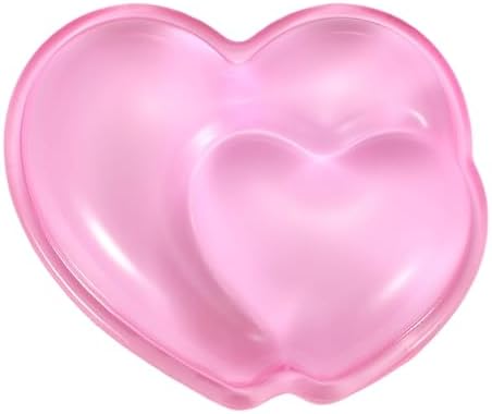 PATIKIL Gel Wrist Rest, Wrist Support for Mouse Heart Shape Ergonomic Mouse Pad Soft Silicone Support Comfortable Cushion for Computer Gaming Office Home, Pink