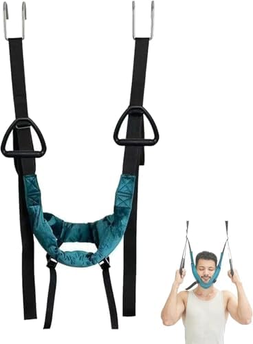 Neck Stretcher Cervical Traction Device for Spine Decompression, Portable Hammock for Home, Office, or Travel